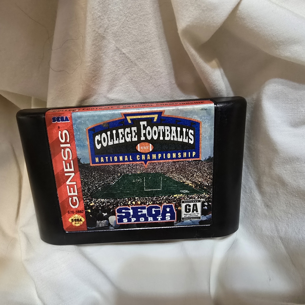College Football's National Championship Game Sega Genesis Cleaned GA